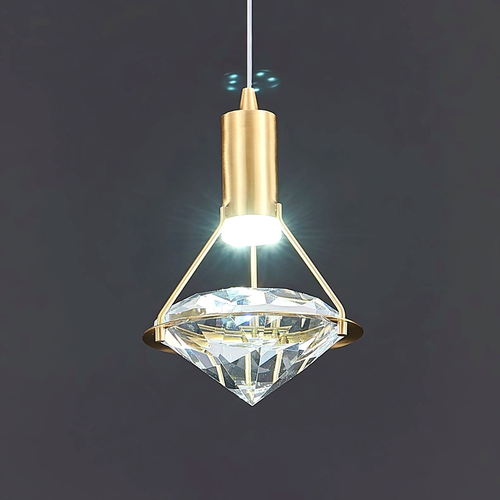 Elysianire Suspension Laiton Cristal Élégante