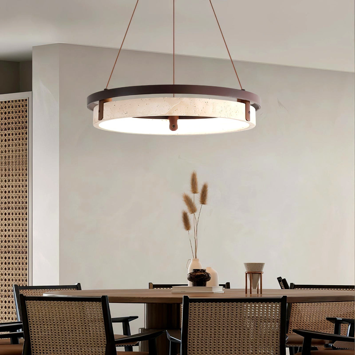 Veraearae Suspension Moderne en Travertin