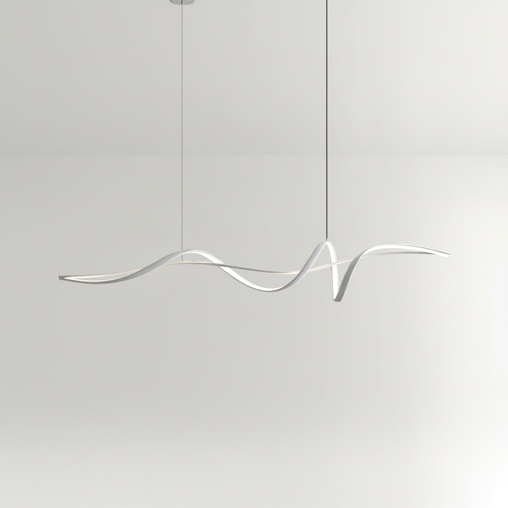 Aveline Suspension moderne LED Wave noire