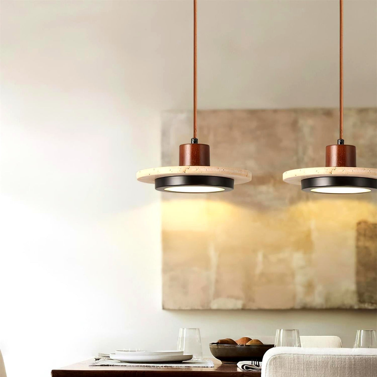 Solaro Suspension LED Travertin