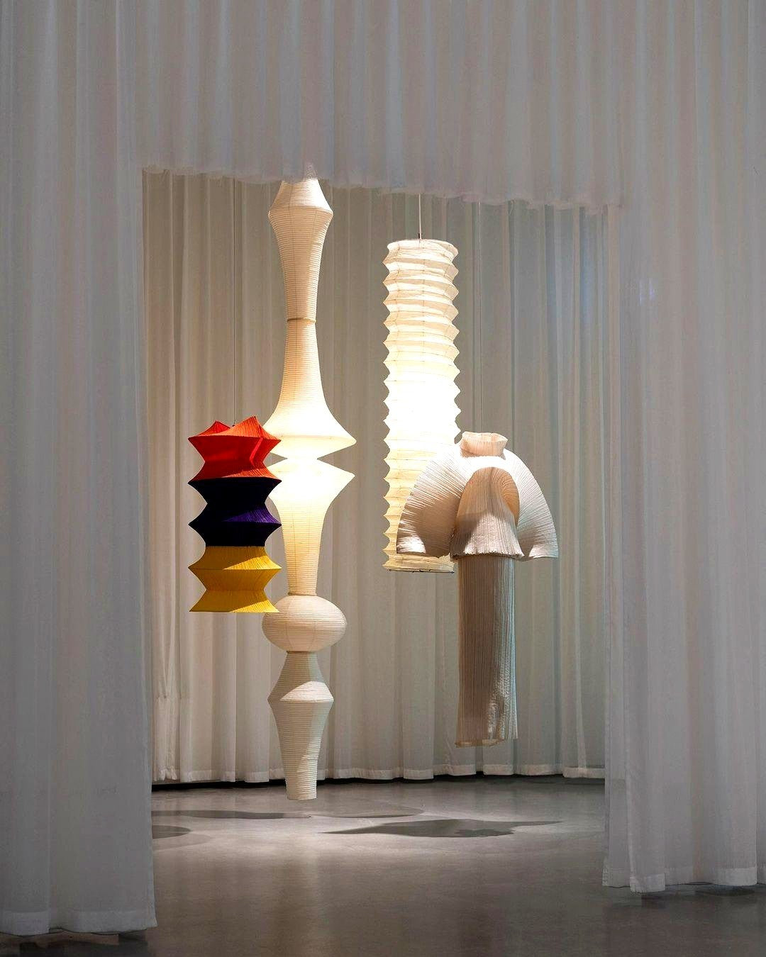 Lustra Suspension Luminaire Papier Washi E pour Salon