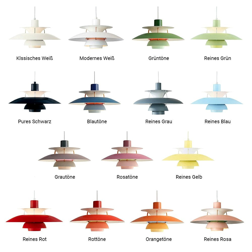 Suspension Macaron avec Abat-Jour. 15 Coloris -