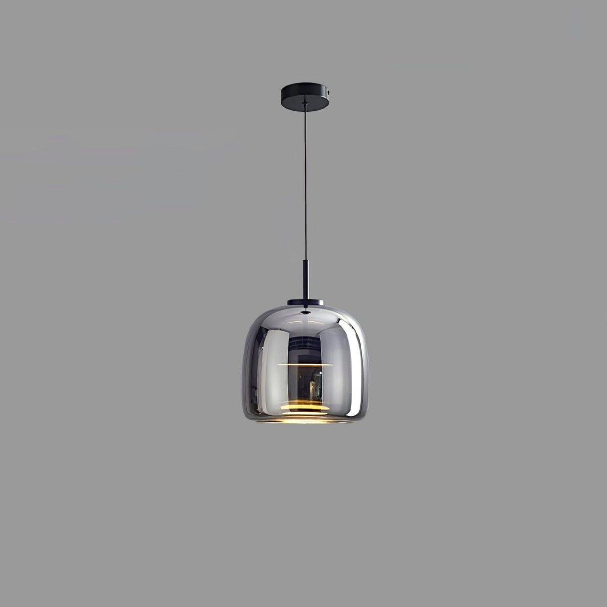 Suspension Moderne en Verre et Métal