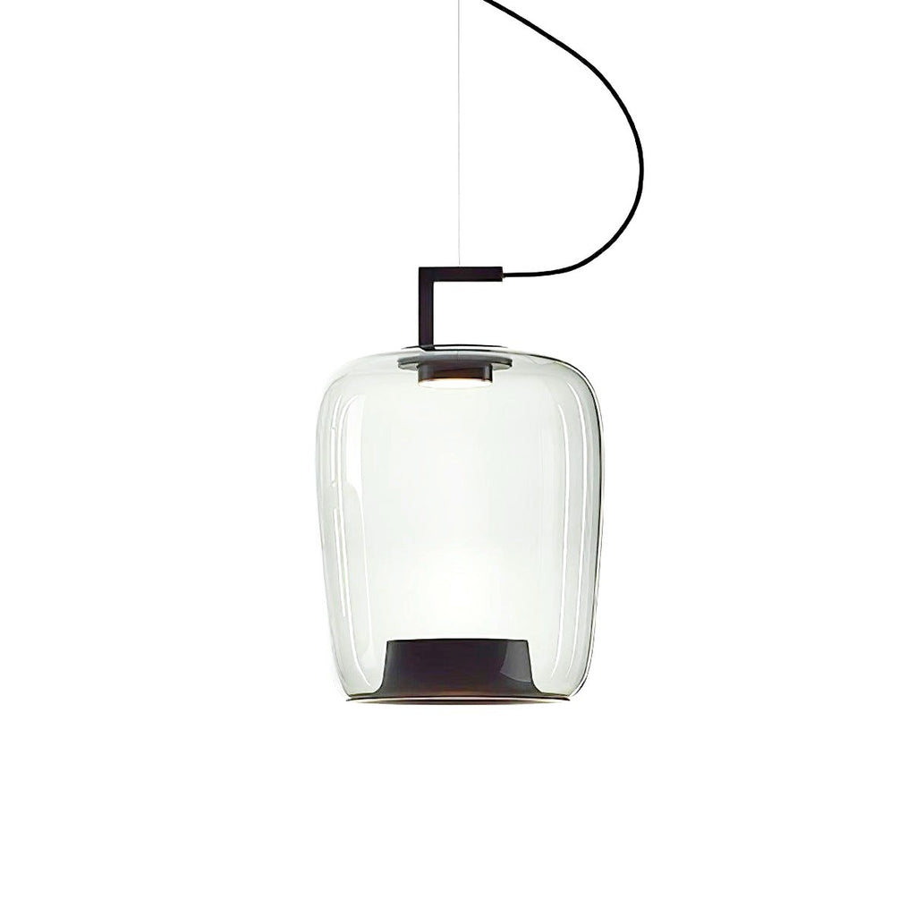 Suspension Contemporaine en Verre et Aluminium