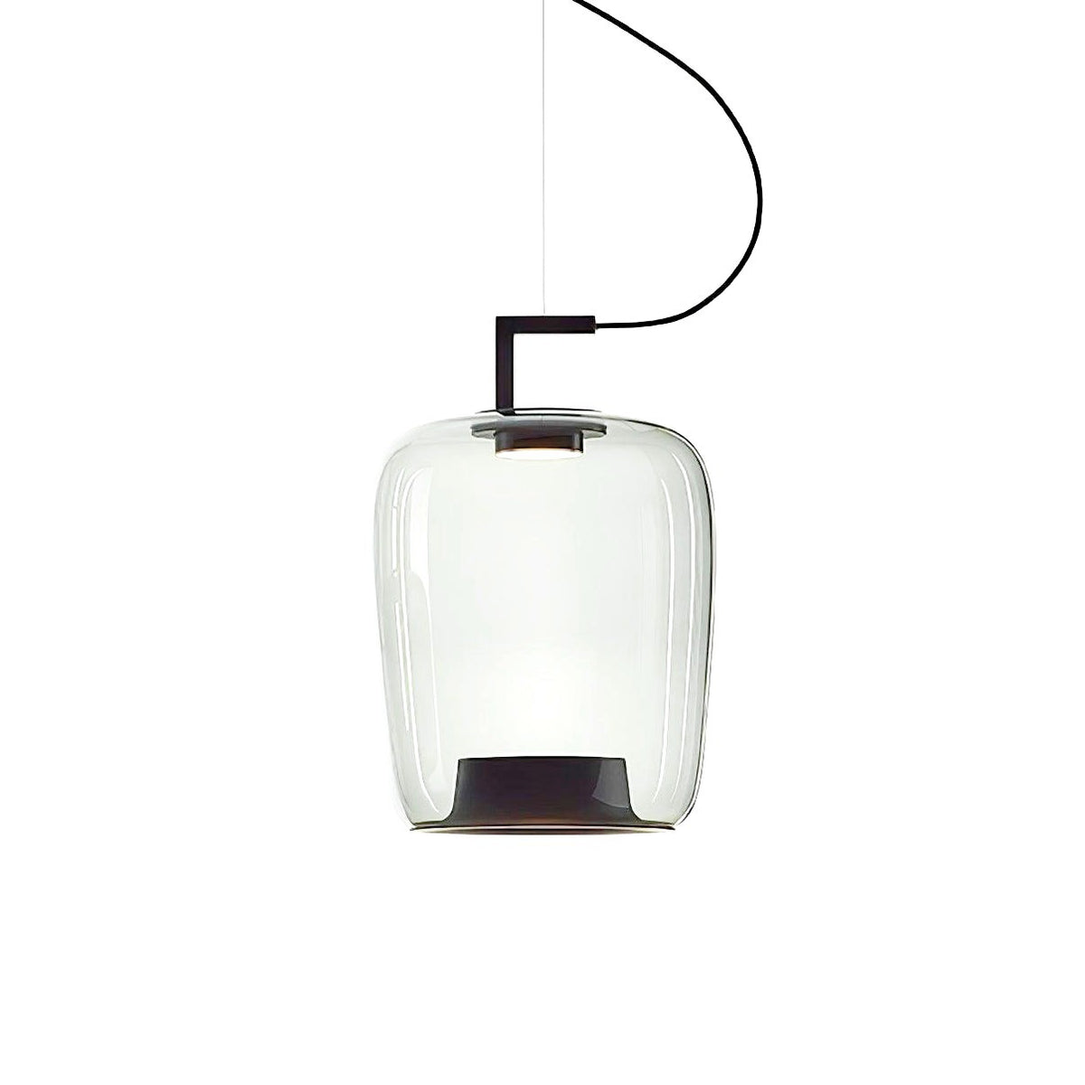 Suspension Contemporaine en Verre et Aluminium