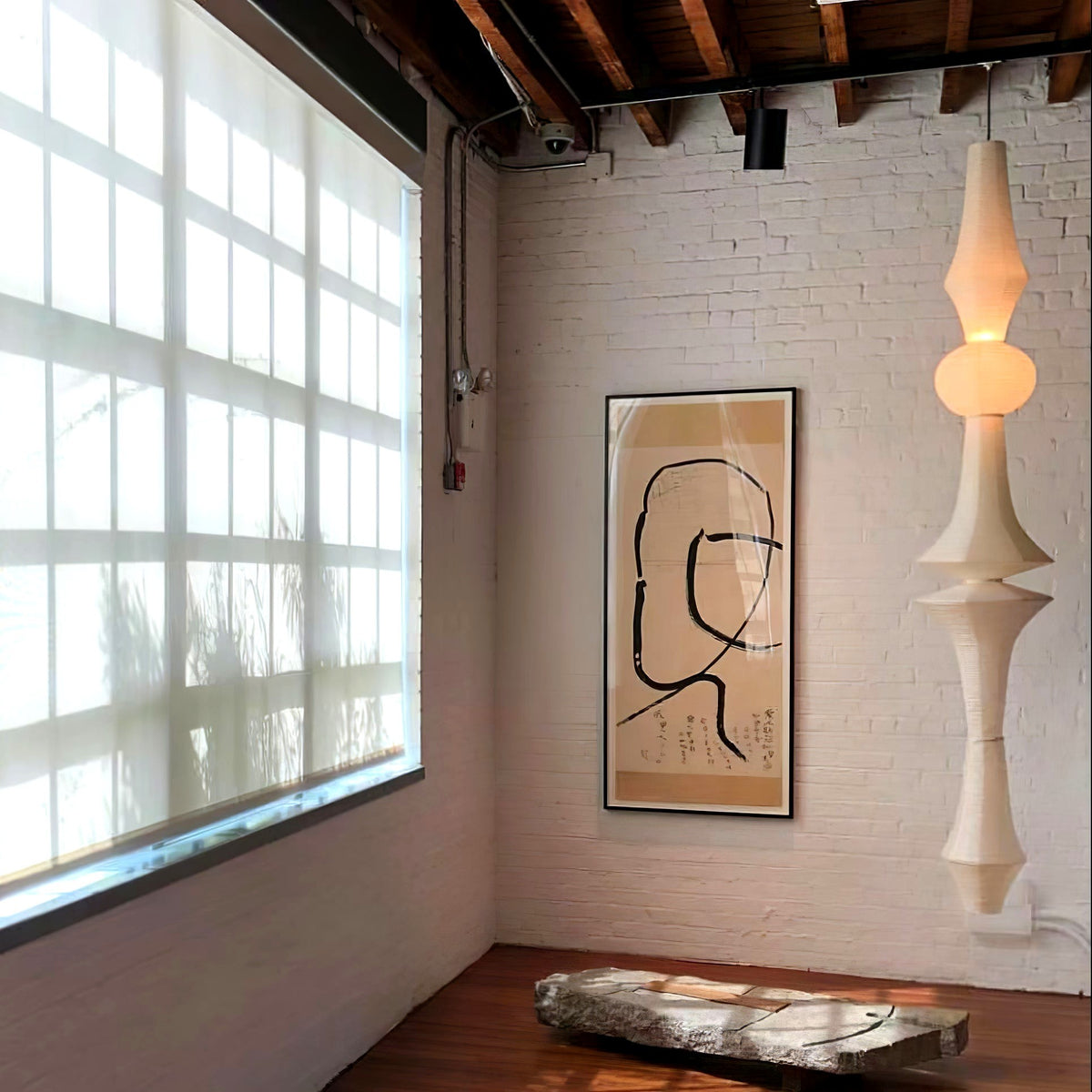 Lustra Suspension Luminaire Papier Washi E pour Salon