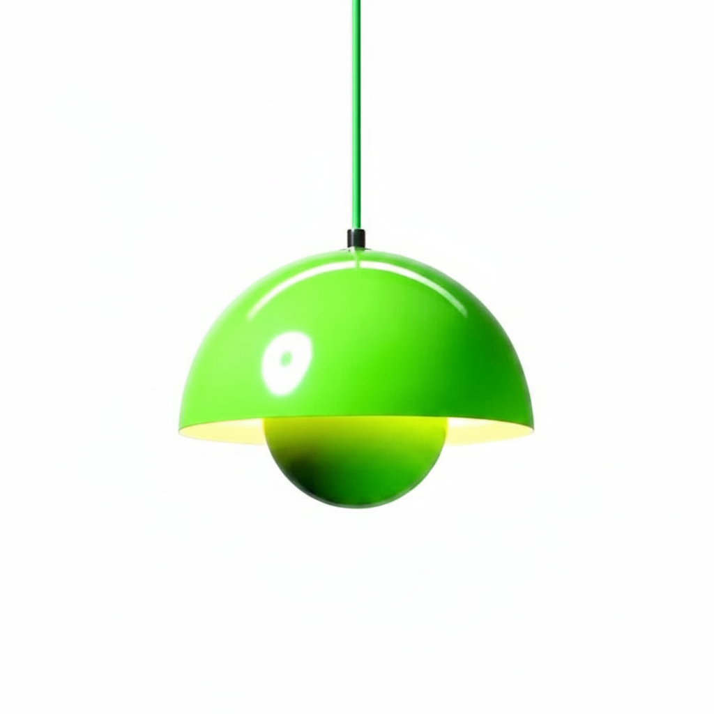 Zinra Suspension Ronde Moderne. Métal. Noir/Blanc/Rouge/Jaune