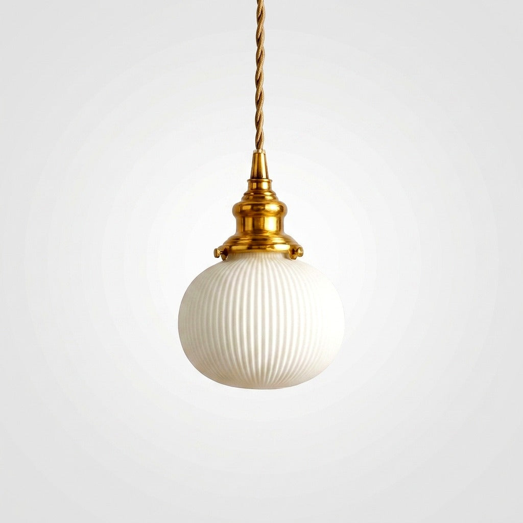 Suspension Rétro Abat-jour Céramique Blanche E27 Câble Réglable - détail finition