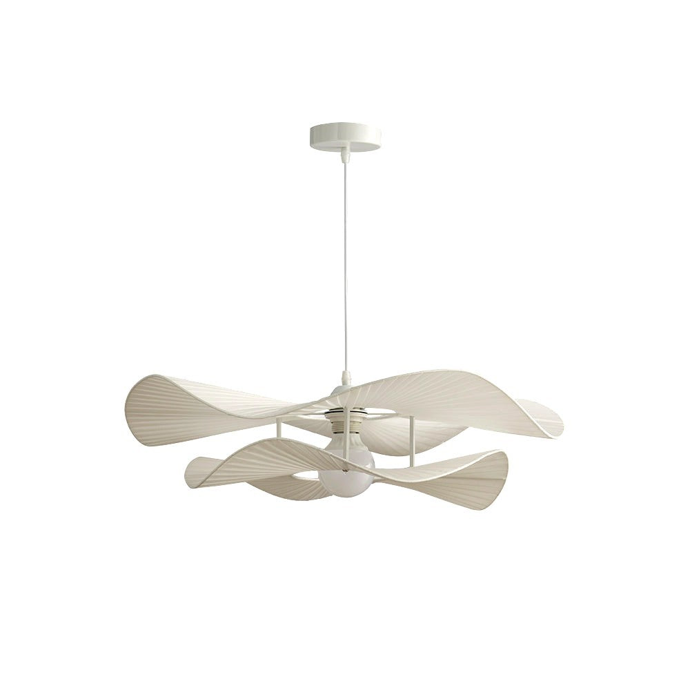 Saku Moderne LED Suspension Métal Tissu Salon Image