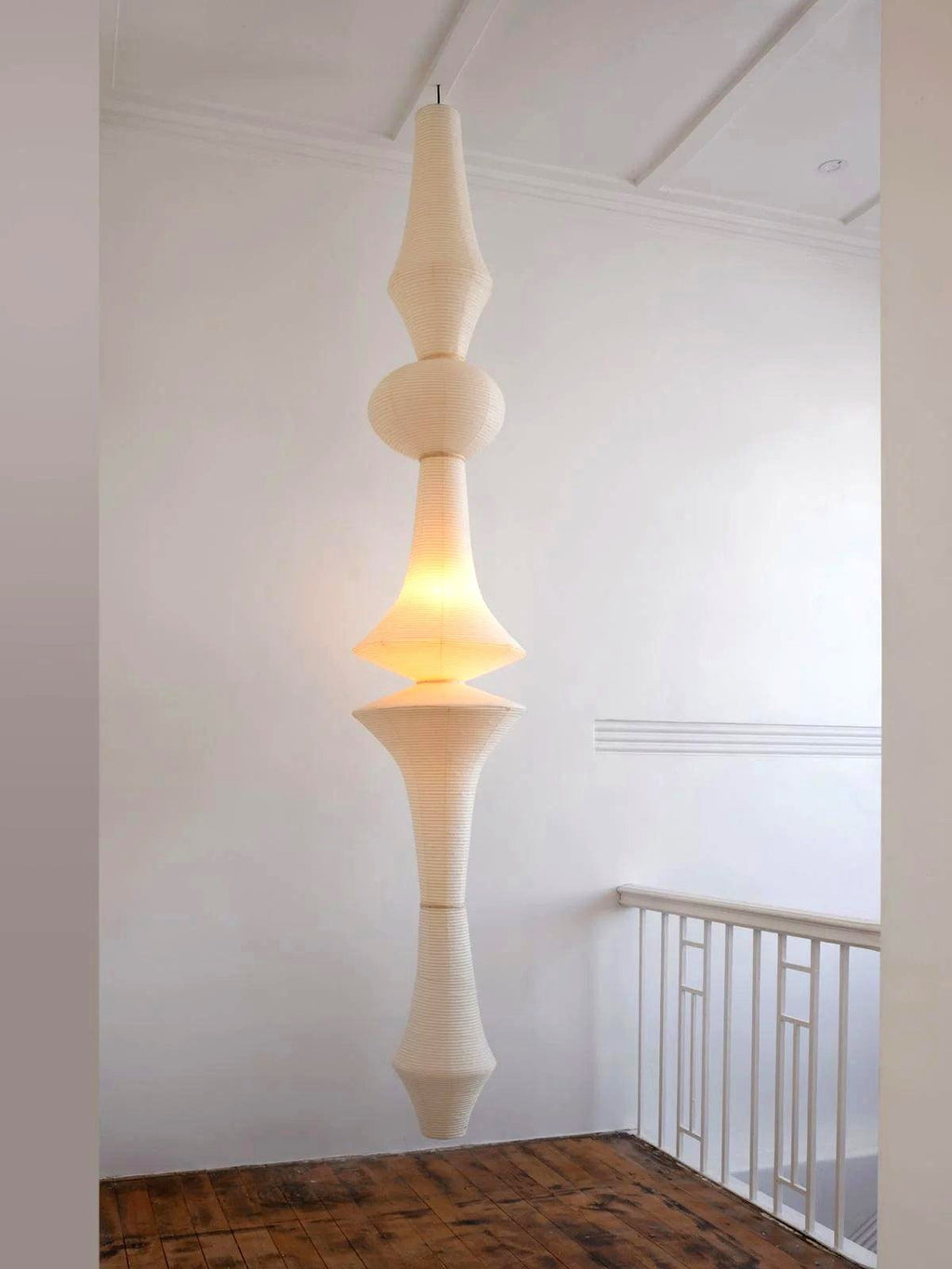 Lustra Suspension Luminaire Papier Washi E pour Salon