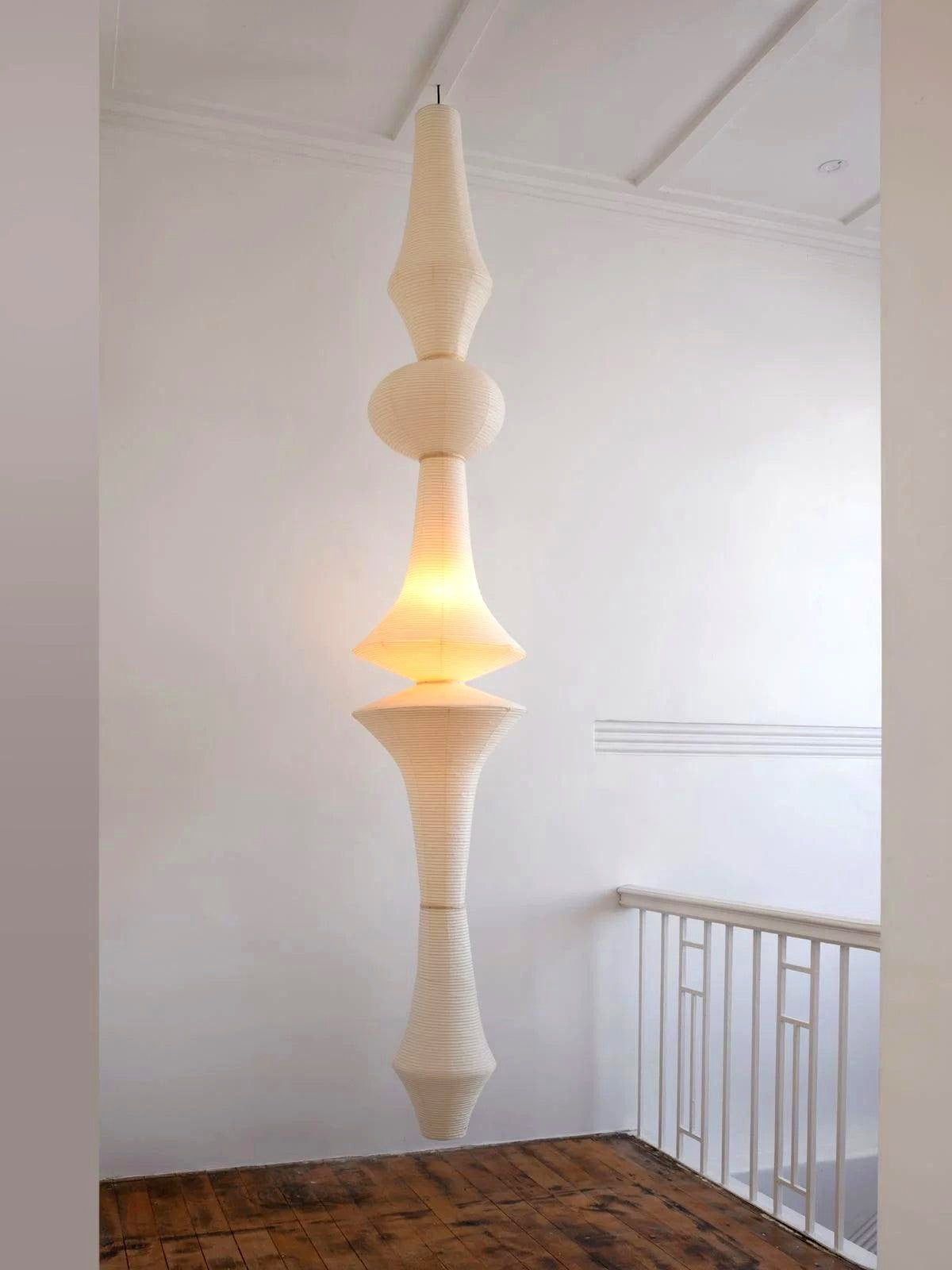 Lustra Suspension Luminaire Papier Washi E pour Salon