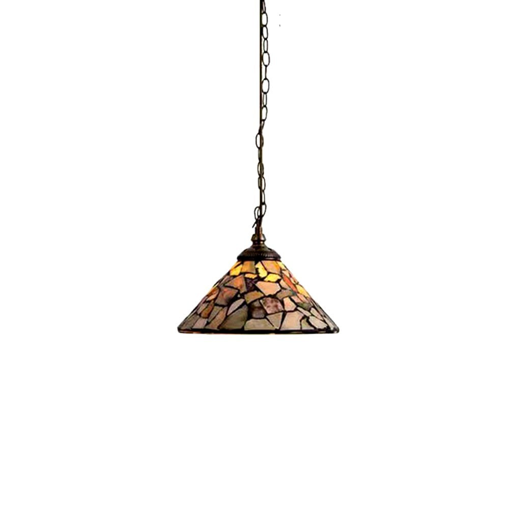 Tiffany Vintage LED Suspension Métal Verre Chambre À Coucher/Salon Image