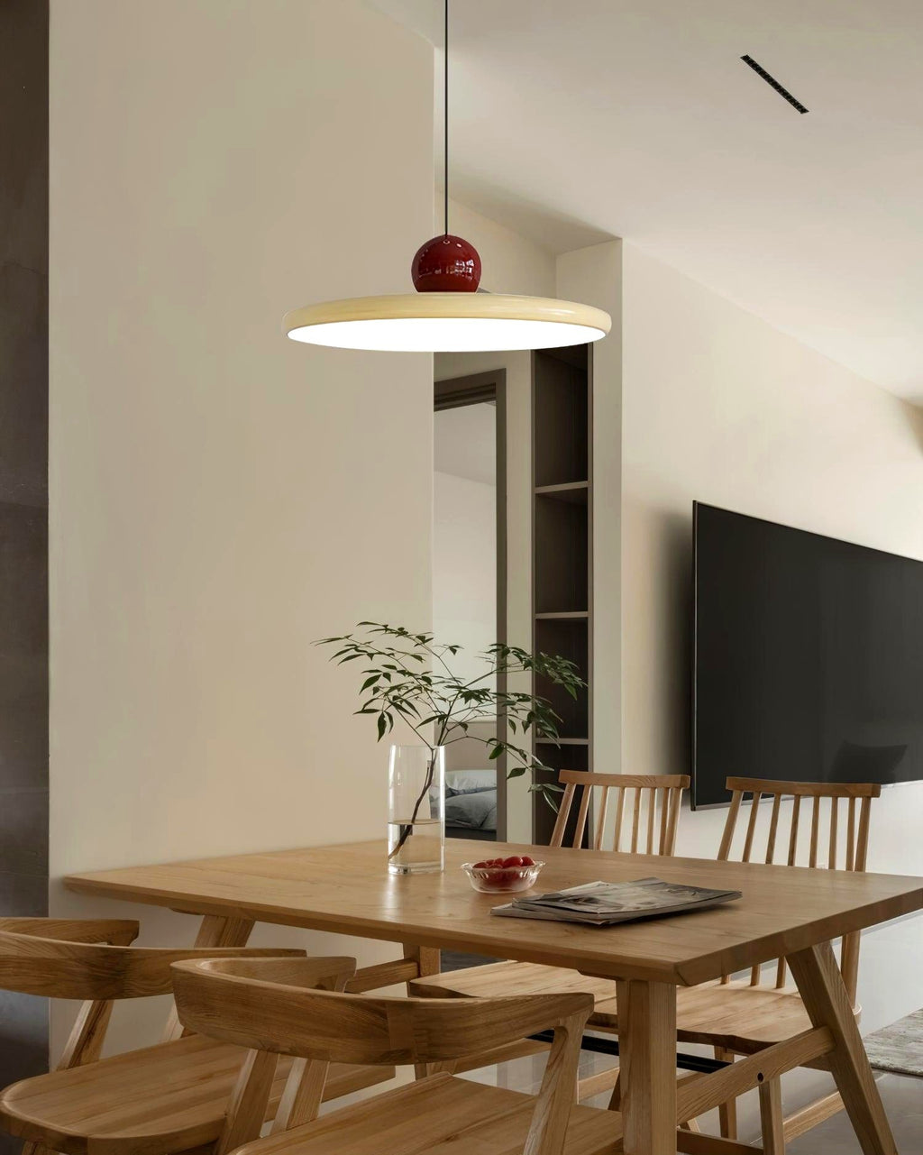 Lustra Suspension Swag Verte et Rouge