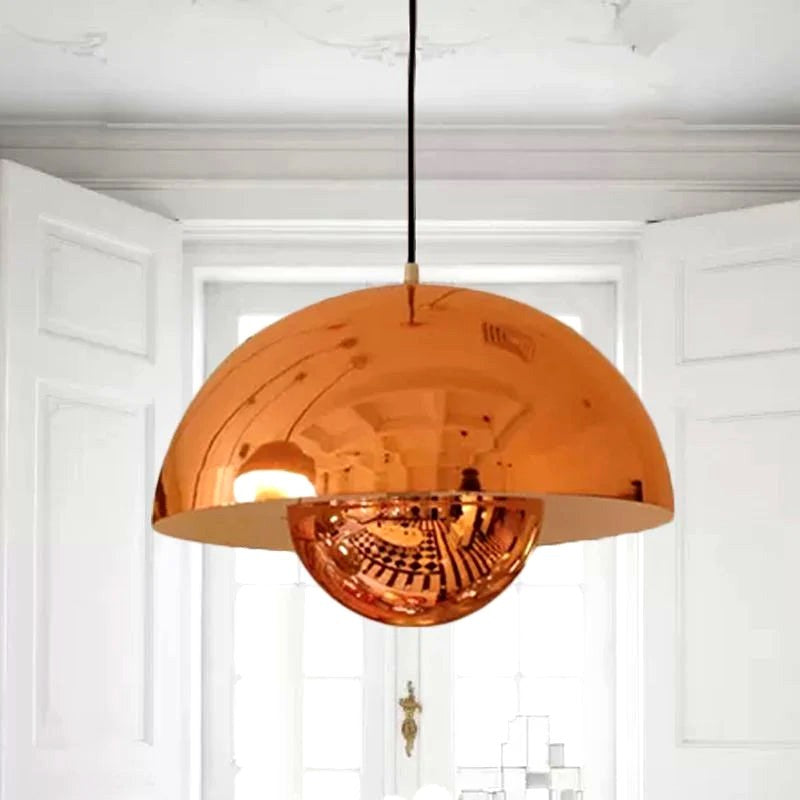 Zinra Suspension Ronde Moderne. Métal. Noir/Blanc/Rouge/Jaune