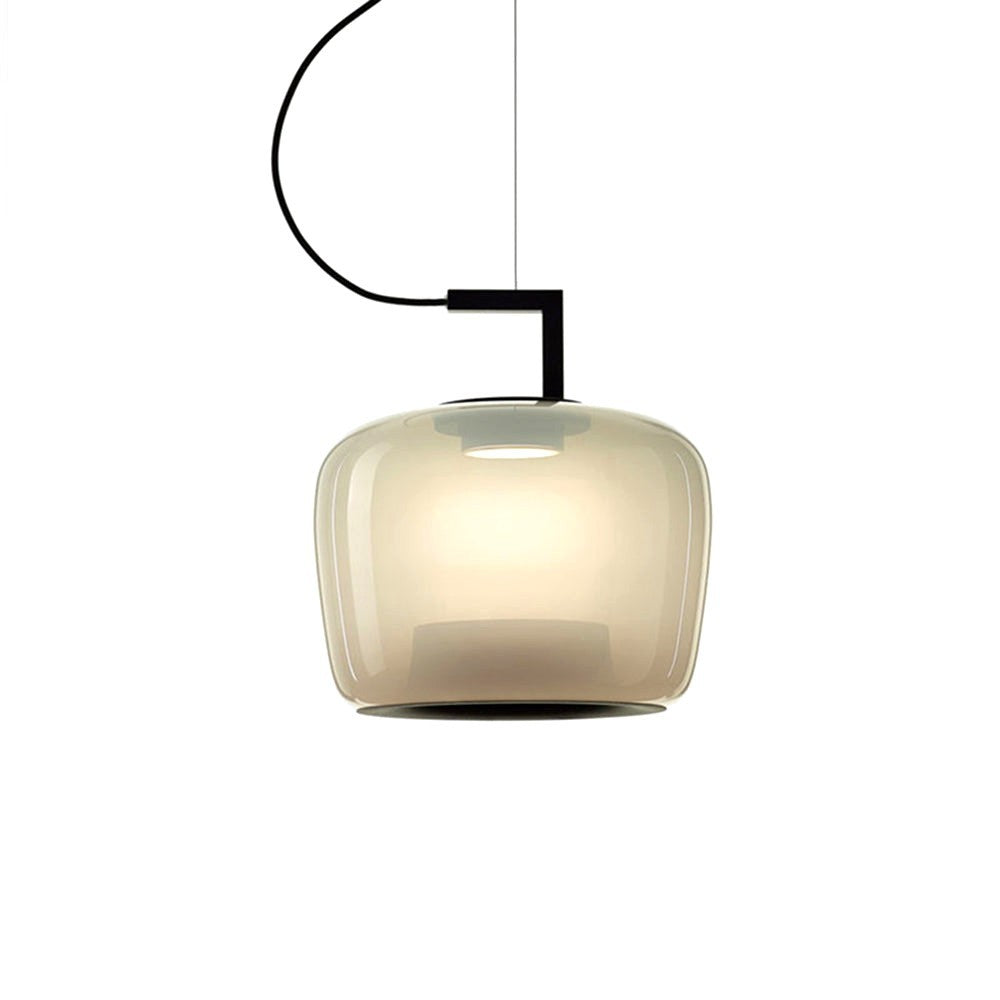 Suspension Contemporaine en Verre et Aluminium