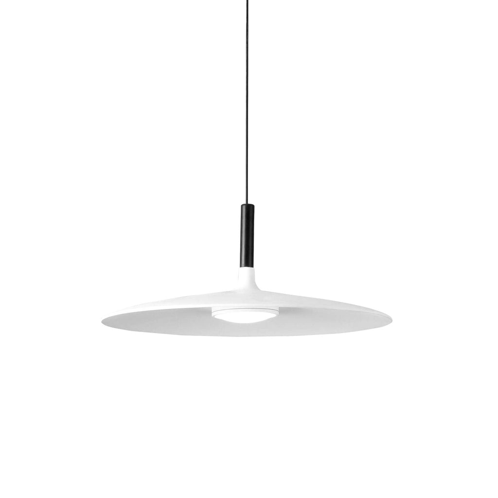 Lustra Suspension Lampe Disque Plat en Aluminium