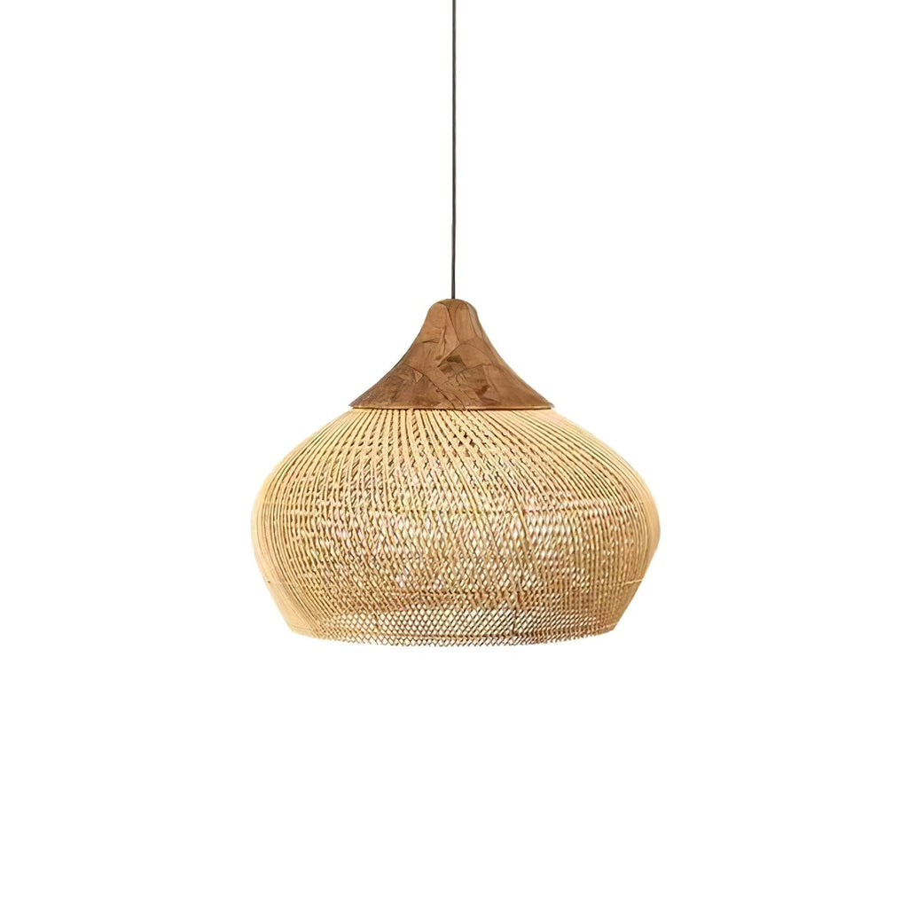 Evelyn Suspension en Rotin Tressé pour Salon