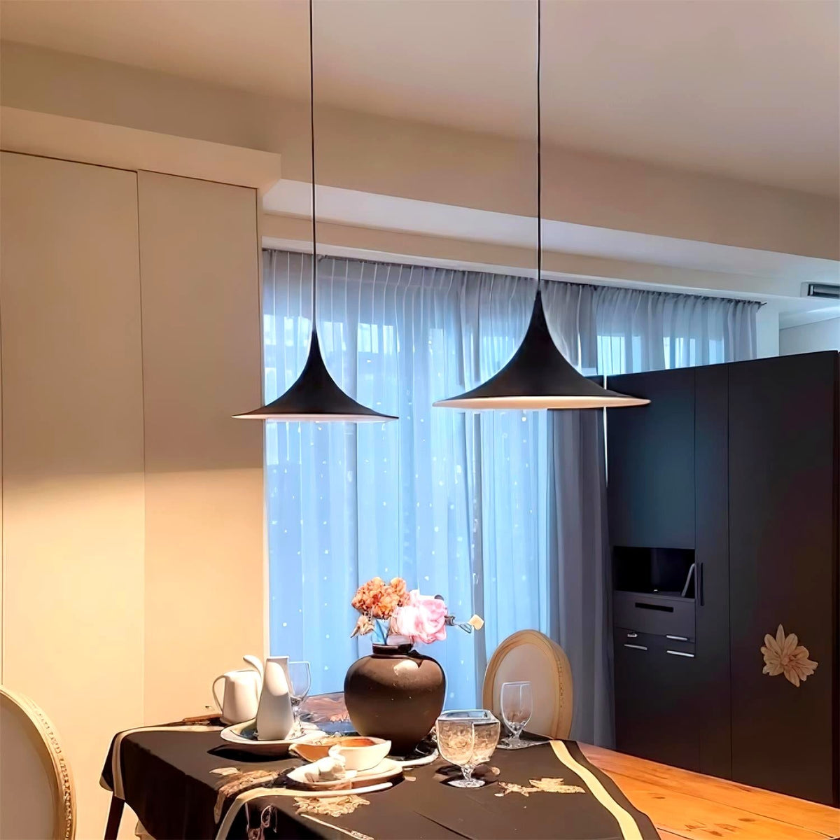 Solisin Suspension à col fin et large évasement pour salle à manger