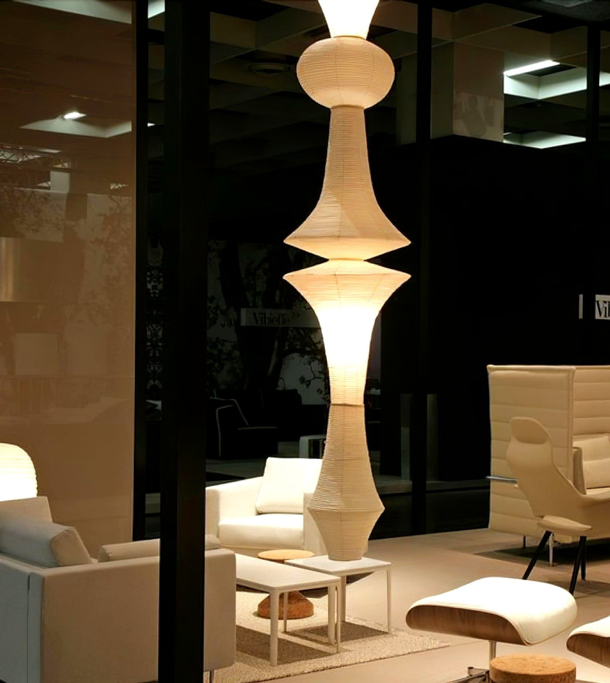 Lustra Suspension Luminaire Papier Washi E pour Salon
