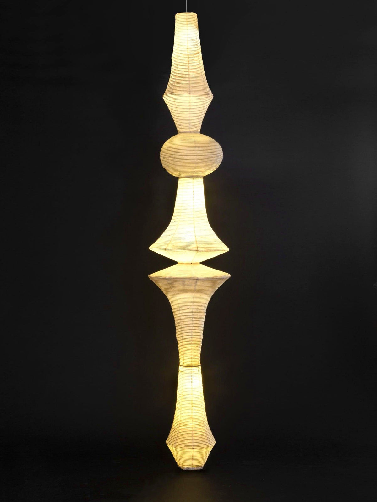 Lustra Suspension Luminaire Papier Washi E pour Salon
