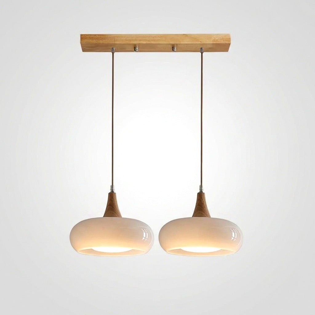 Suspension Bois 1/2/3 Lampes -