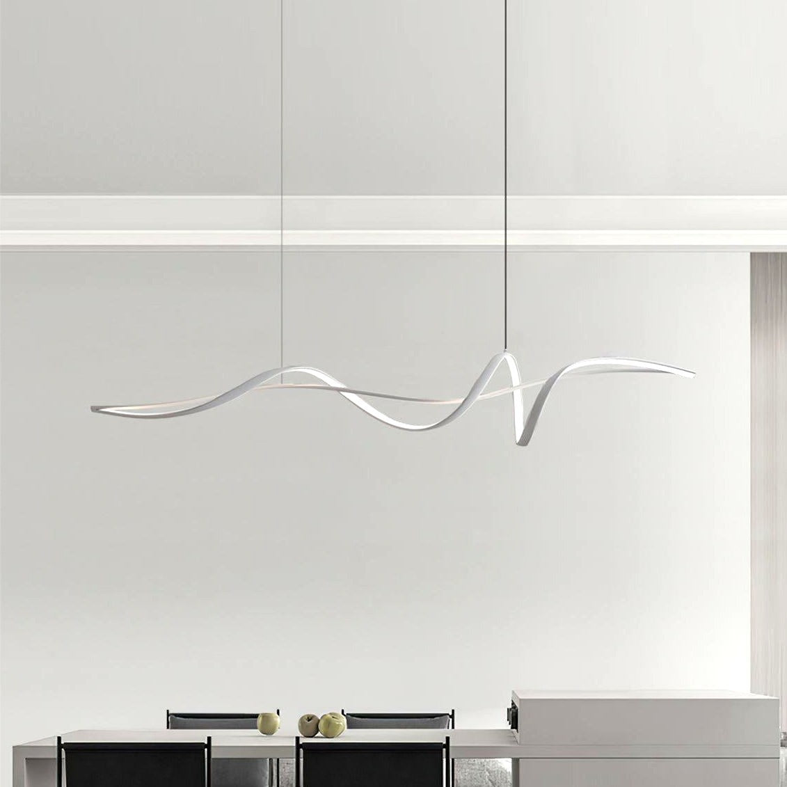 Suspension Vague LED en Aluminium et Acrylique