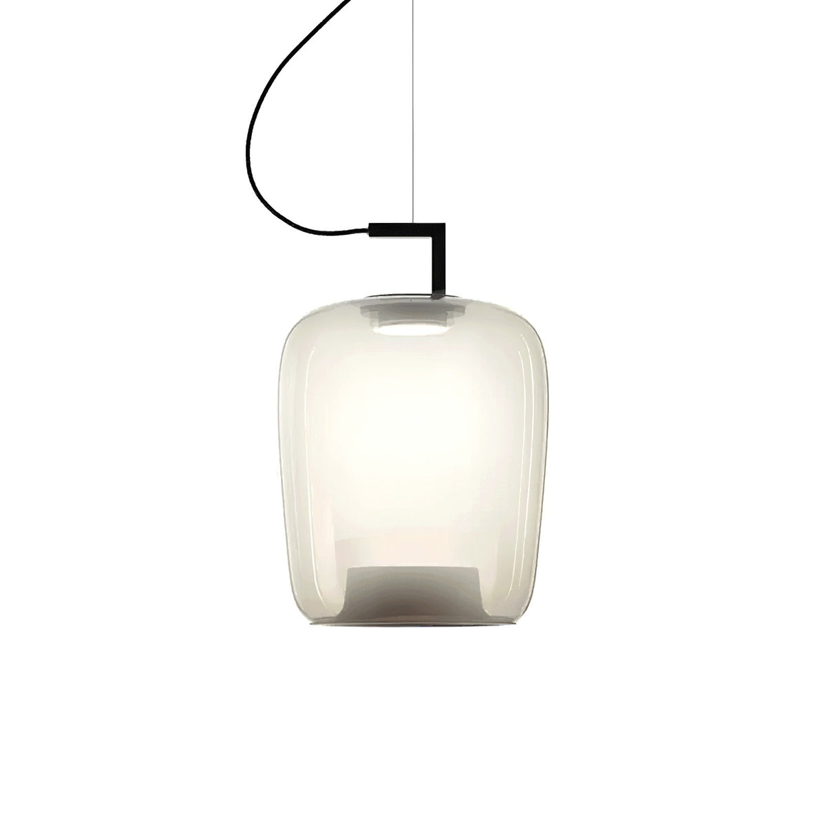 Suspension Contemporaine en Verre et Aluminium