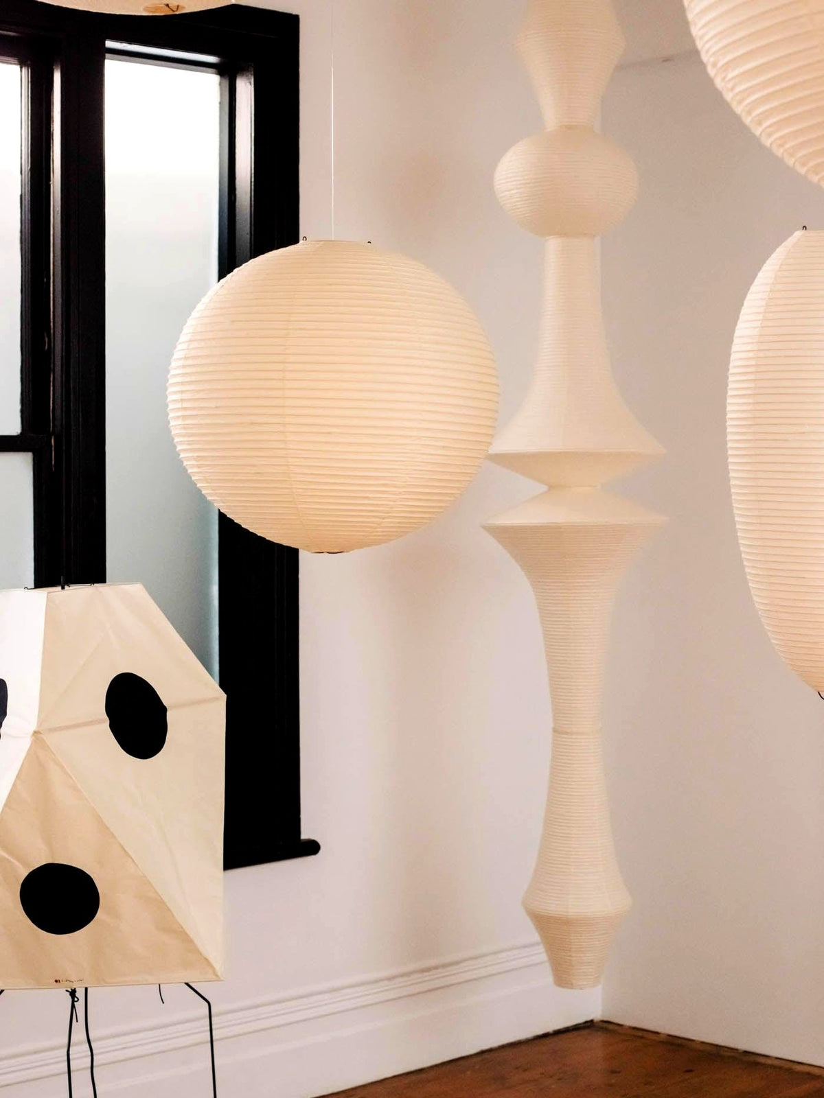 Lustra Suspension Luminaire Papier Washi E pour Salon