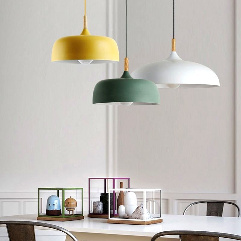 Arisha Minimaliste LED Suspension Noir/Blanc/Bleu/ Métal Chambre à coucher