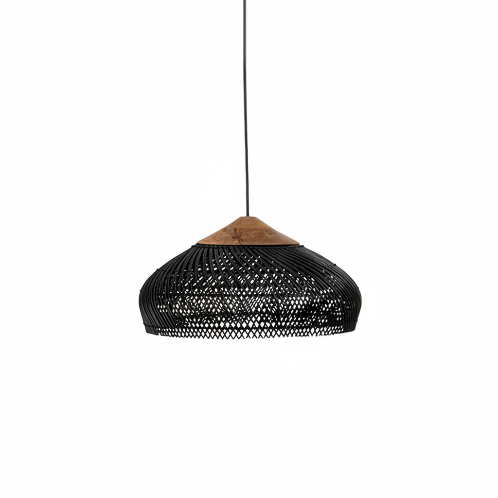 Evelyn Suspension en Rotin Tressé pour Salon