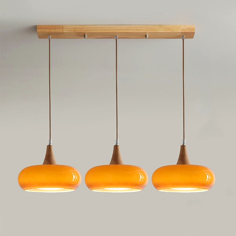 Suspension Bois 1/2/3 Lampes -