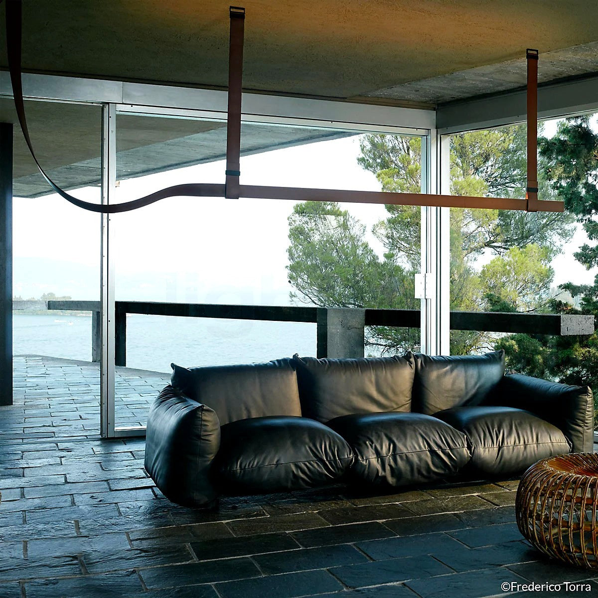 Arcadia Suspension Moderne en Cuir