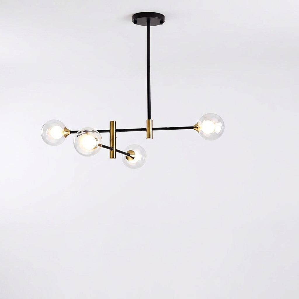 Valentina Design Italien Luminaires Suspensions Globe Moderne Métal/Verre Blanc Laiteux/Clair Chambre/Salon