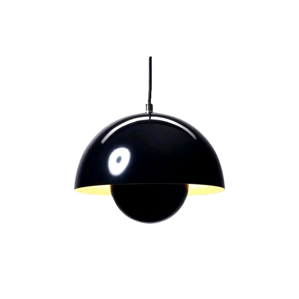 Zinra Suspension Ronde Moderne. Métal. Noir/Blanc/Rouge/Jaune