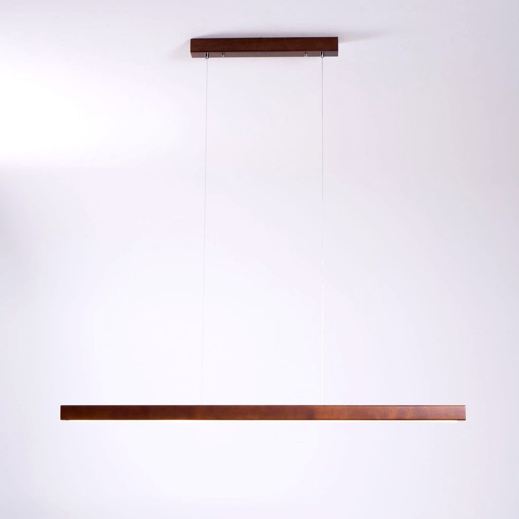 Elowen Suspension linéaire minimaliste en bois