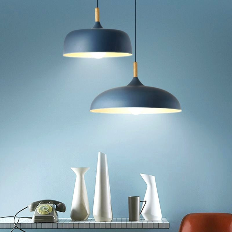Arisha Minimaliste LED Suspension Noir/Blanc/Bleu/ Métal Chambre à coucher