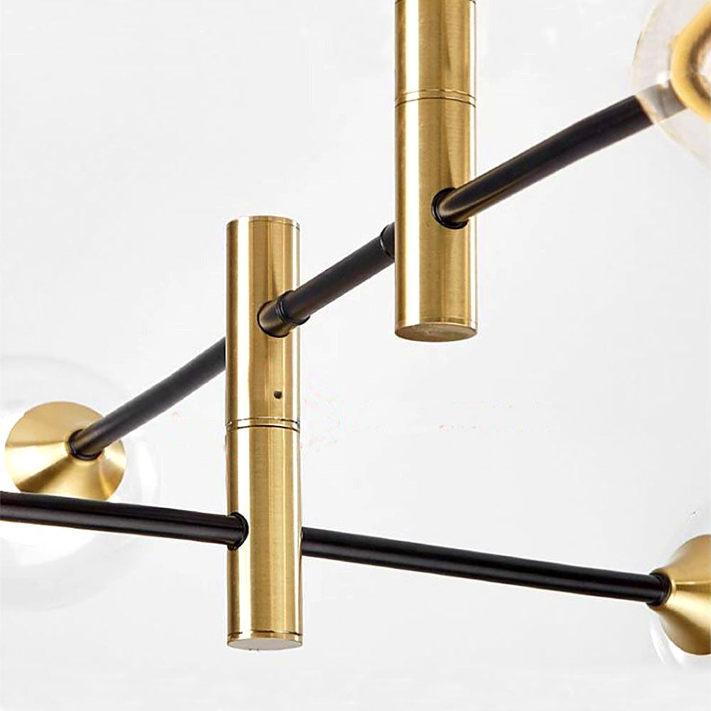 Valentina Design Italien Luminaires Suspensions Globe Moderne Métal/Verre Blanc Laiteux/Clair Chambre/Salon