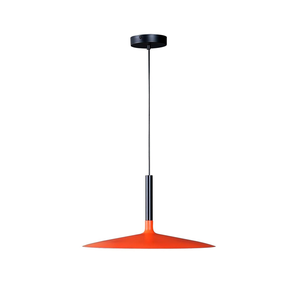 Lustra Suspension Lampe Disque Plat en Aluminium