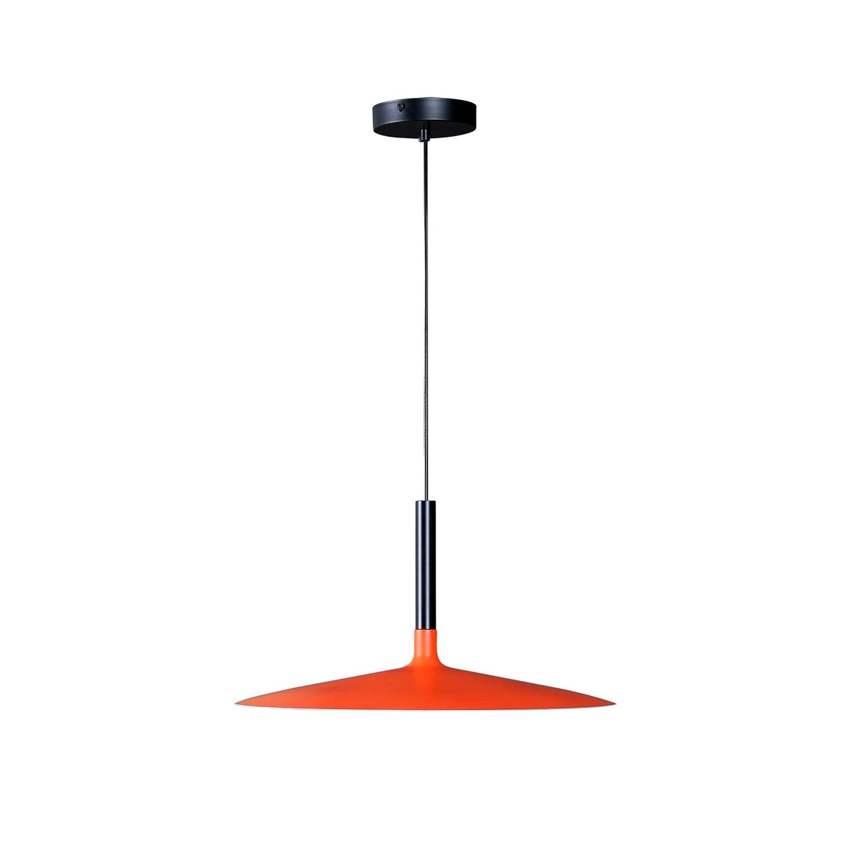 Lustra Suspension Lampe Disque Plat en Aluminium