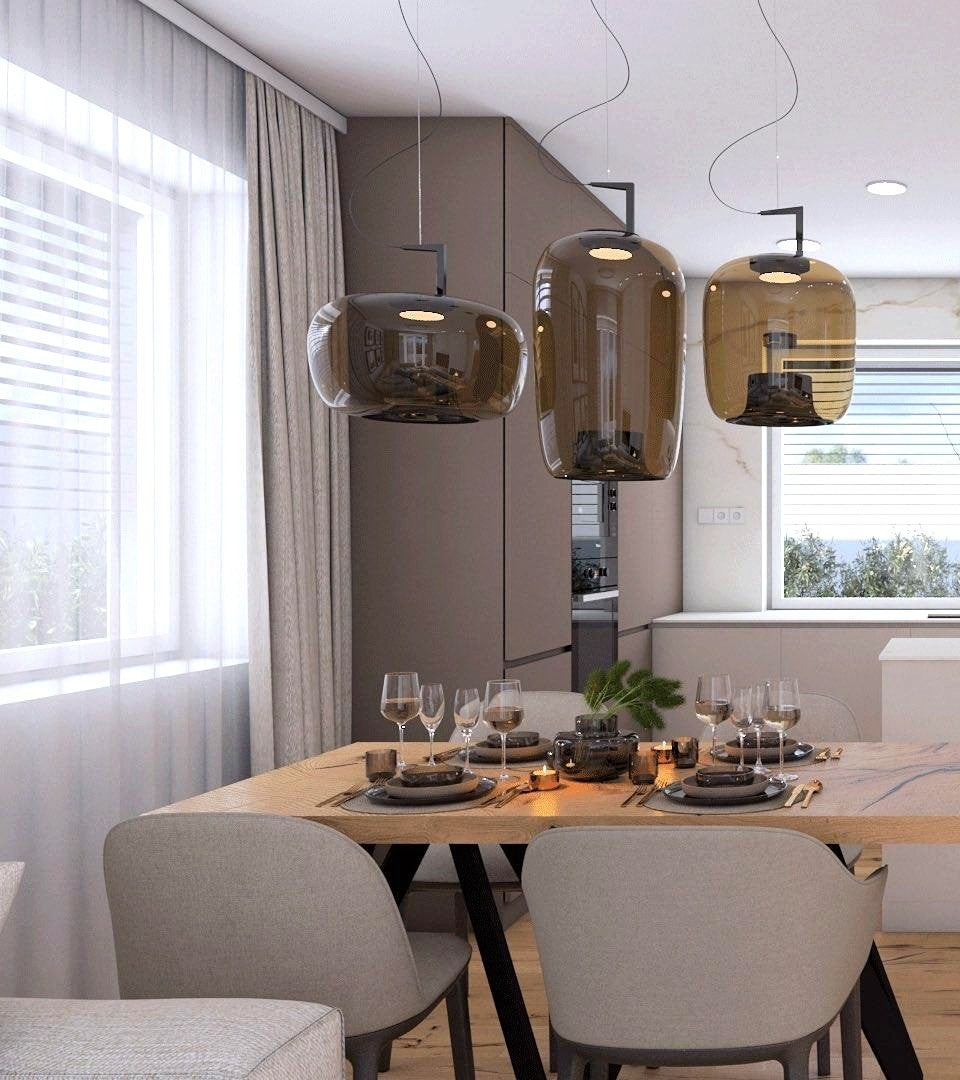 Vespeanre Lampe à suspension contemporaine