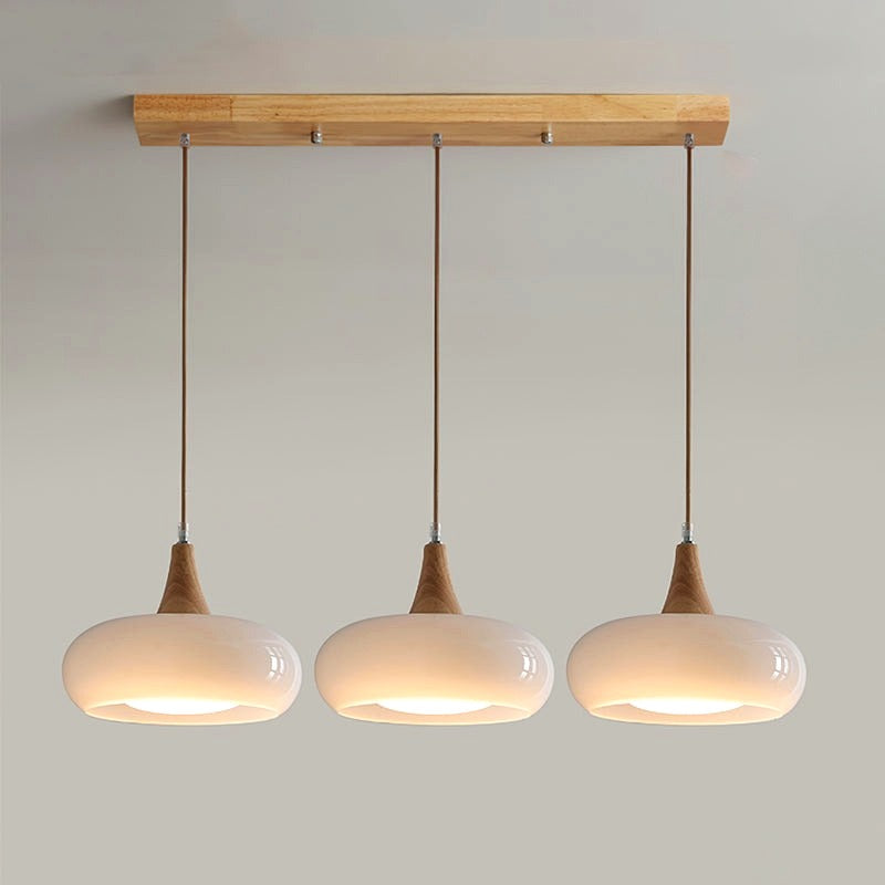 Suspension Bois 1/2/3 Lampes -