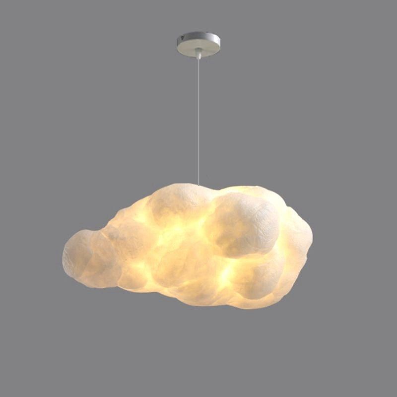 Suspension Nuage Blanche en Fibre de Soie