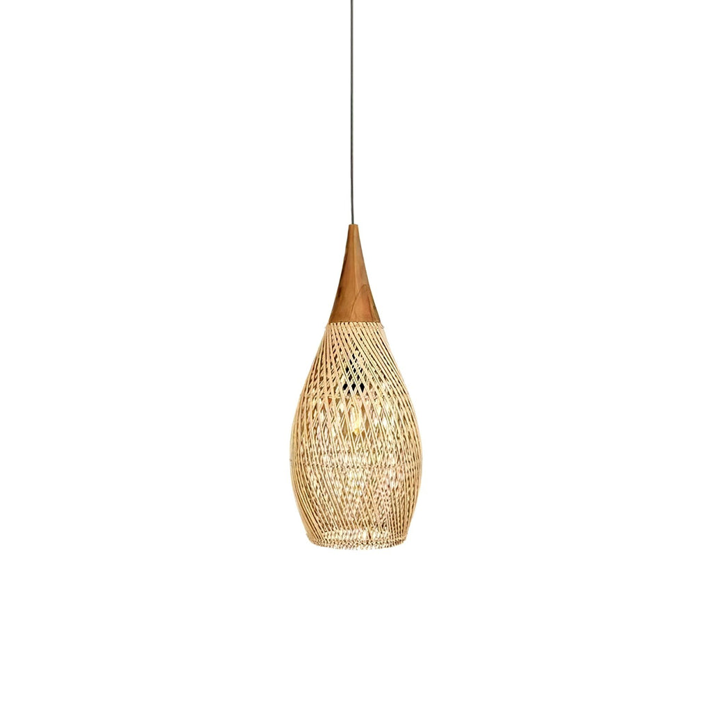 Evelyn Suspension en Rotin Tressé pour Salon