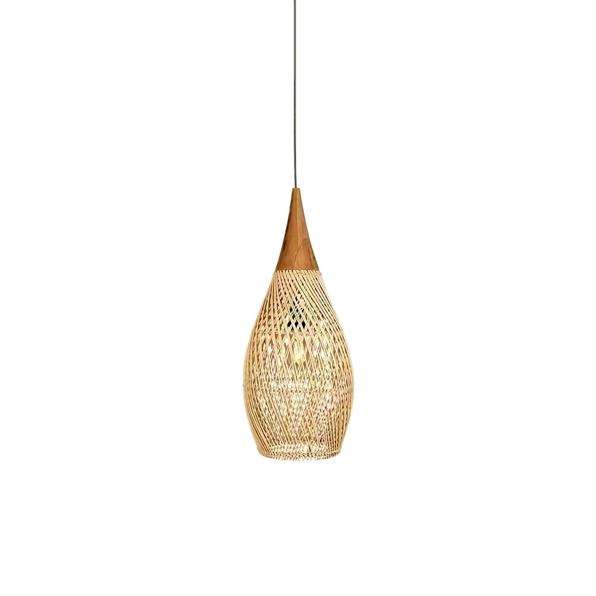 Evelyn Suspension en Rotin Tressé pour Salon