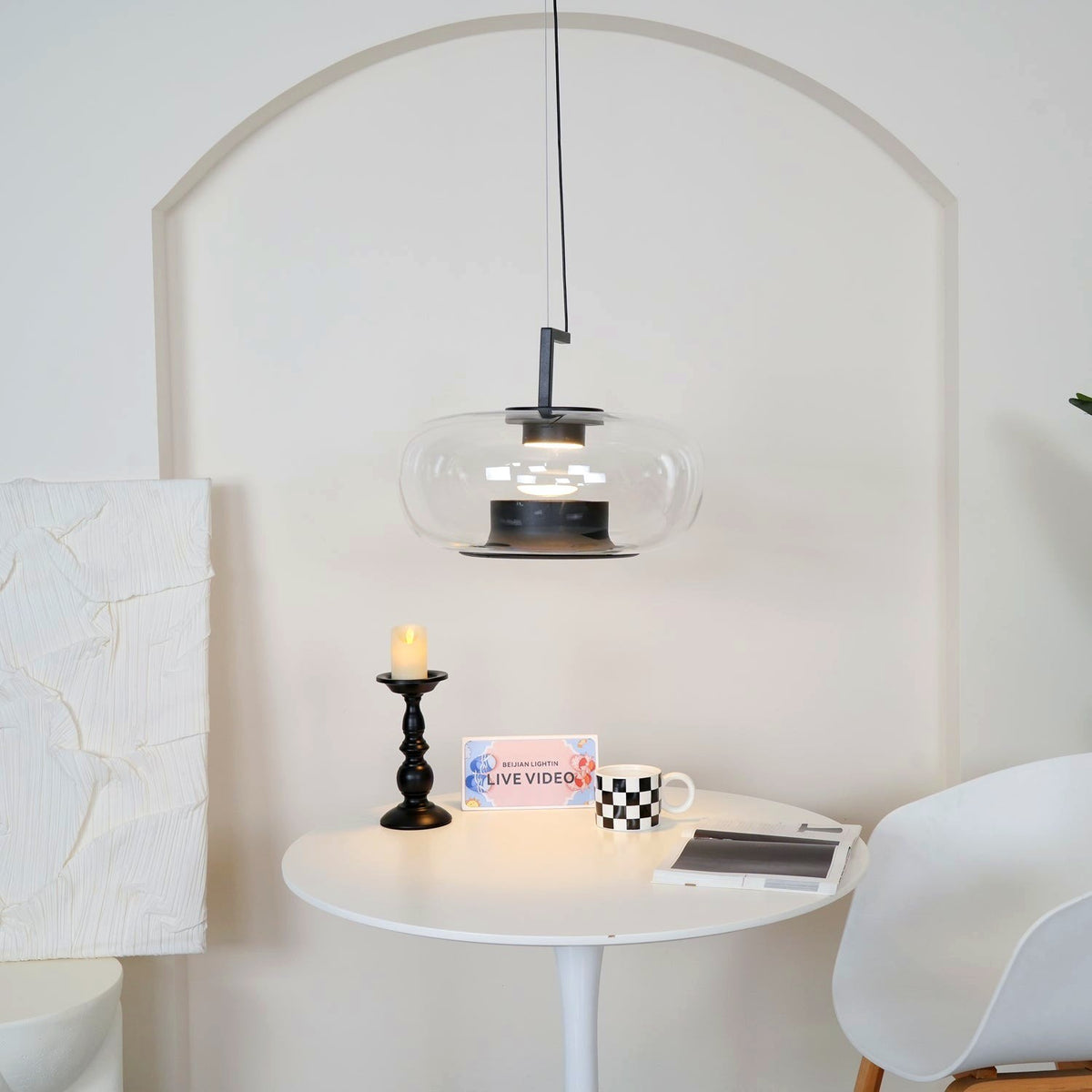Vespeanre Lampe à suspension contemporaine