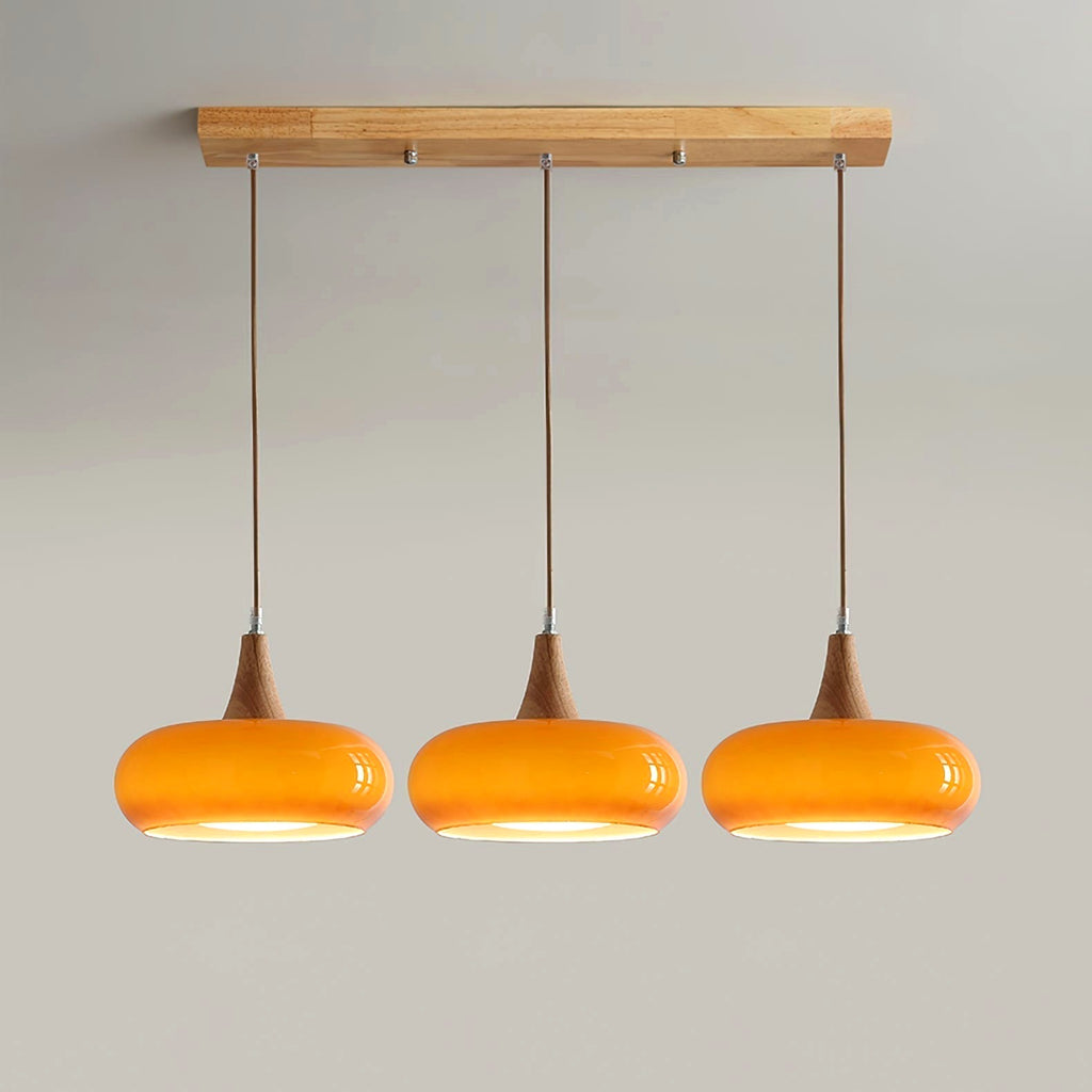 Suspension Bois 1/2/3 Lampes -