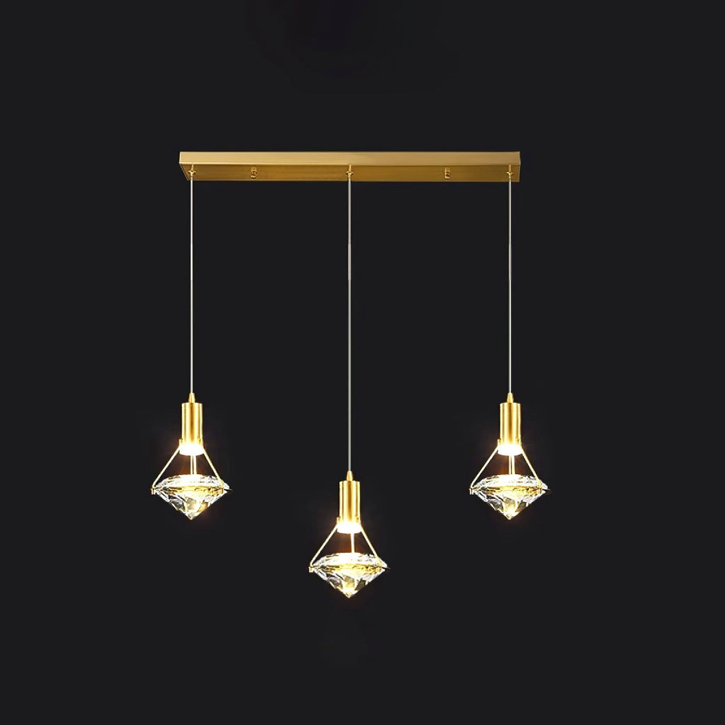 Elysianire Suspension Laiton Cristal Élégante
