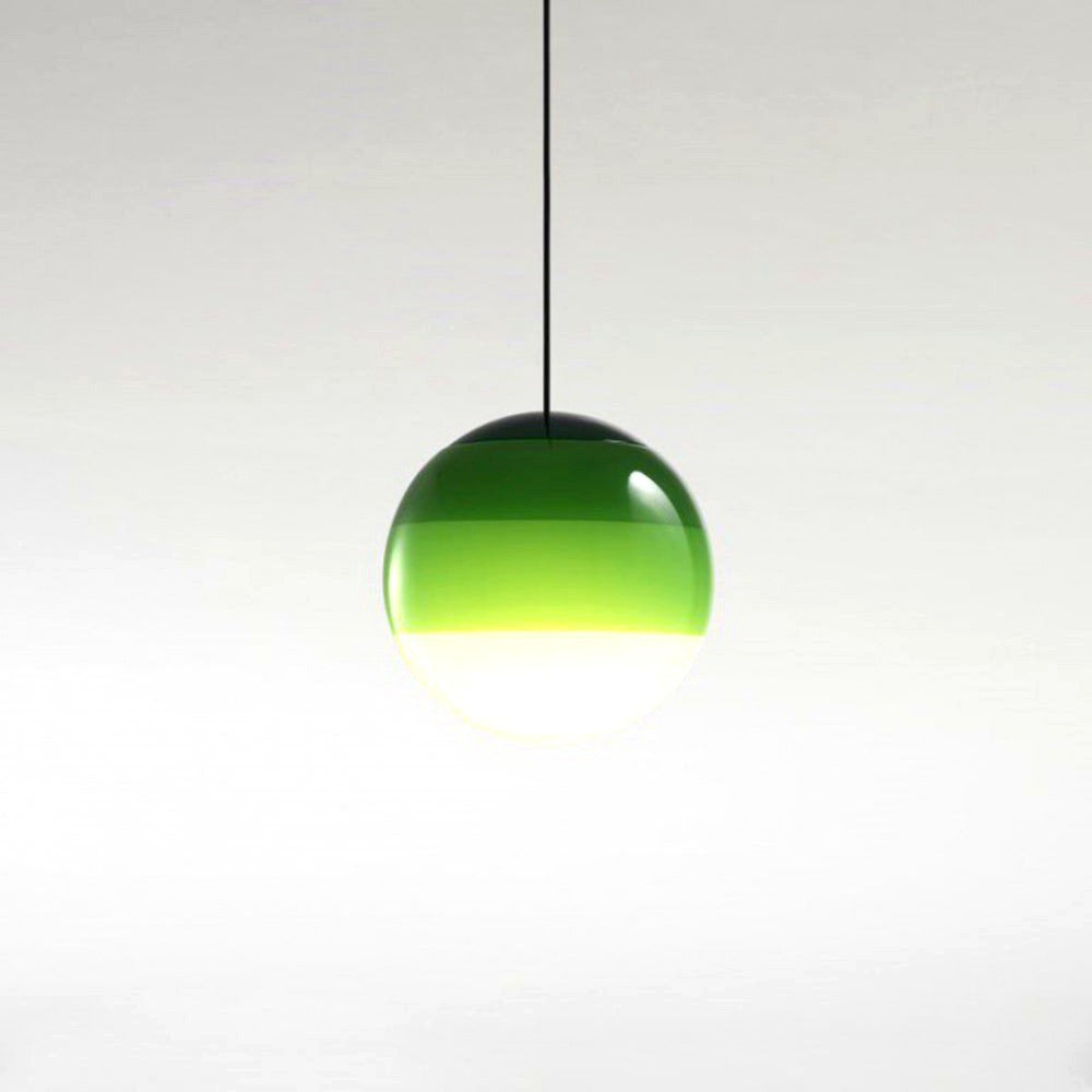Edith Suspension Bulle Moderne Verre. Noir/Gris/Bleu/Rose. Salon
