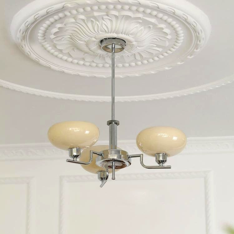 Suspension Globe en Verre et Laiton