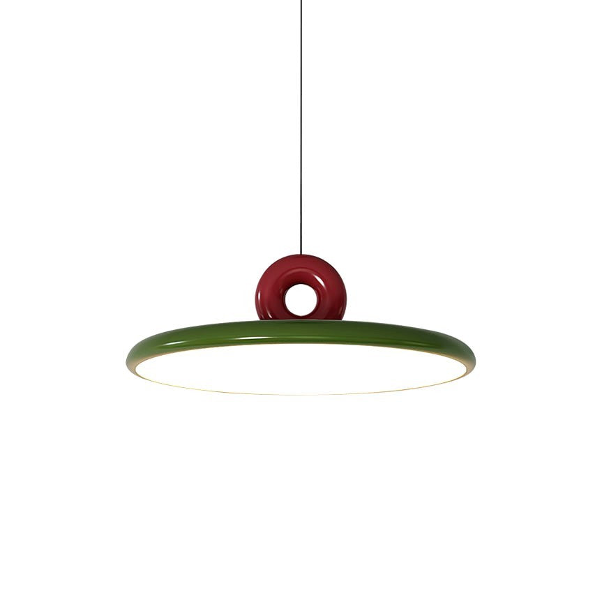 Suspension Disque Acrylique Avec Détail en Boucle Ambiance Minimaliste